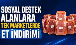 Sosyal destek alanlara TEK Marketlerde et indirimi
