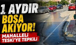 1 aydır boşa akıyor! Mahalleli TESKİ'ye tepkili