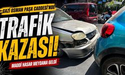 Gazi Osman Paşa Caddesi’nde maddi hasarlı trafik kazası