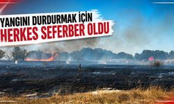 Yangını durdurmak için herkes seferber oldu