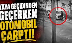 Yaya geçidinden geçerken otomobil çarptı