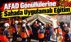 Afad gönüllülerine sahada uygulamalı eğitim