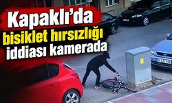 Kapaklı’da bisiklet hırsızlığı iddiası kamerada