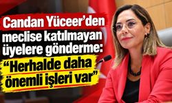 Candan Yüceer’den meclise katılmayan üyelere gönderme: Herhalde daha önemli işleri var