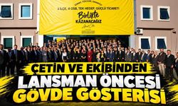 Çetin ve ekibinden lansman öncesi gövde gösterisi