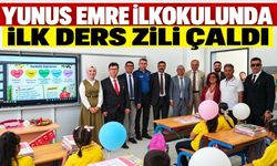 Yunus Emre İlkokulunda ilk ders zili çaldı