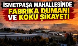 İsmetpaşa Mahallesinde fabrika dumanı ve koku şikayeti