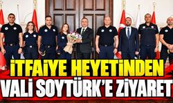 İtfaiye heyetinden Vali Soytürk’e ziyaret
