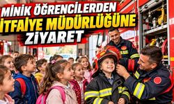 Minik öğrencilerden İtfaiye Müdürlüğüne ziyaret