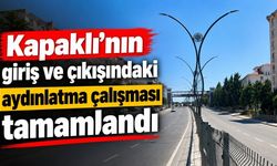 Kapaklı’nın giriş ve çıkışındaki aydınlatma çalışması tamamlandı