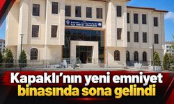 Kapaklı’nın yeni emniyet binasında sona gelindi