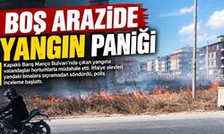 Barış Manço Bulvarı’nda boş arazide yangın