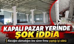 Kapalı pazar yerinde yeni kriz: Tesisat firması yaptığı işi söktü