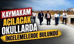 Kaymakam açılacak okullarda incelemelerde bulundu
