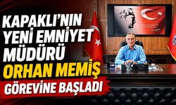 Kapaklı’nın yeni emniyet müdürü Orhan Memiş görevine başladı