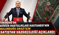 Tekirdağ'da Göğüs Hastalıkları Hastanesi'nin bulunduğu arazi için satıştan vazgeçildiği açıklandı