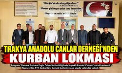 Trakya Anadolu Canlar Derneği’nden kurban lokması