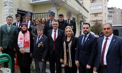 Çerkezköy’de esnaf, gazi ve şehit ailesi ziyareti