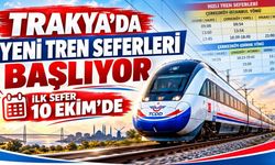 Trakya’da yeni tren seferleri başlıyor: İşte Çerkezköy–Edirne ve İstanbul sefer saatleri