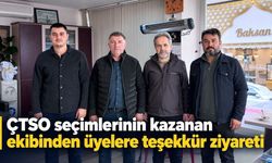 ÇTSO seçimlerinin kazanan ekibinden üyelere teşekkür ziyareti