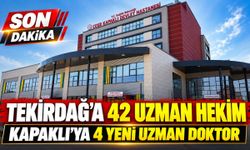 Kapaklı'ya 4 uzman doktor atanacak
