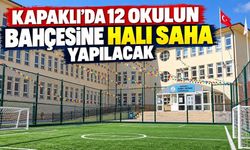 Kapaklı'da 12 okulun bahçesine halı saha yapılacak