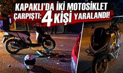 Kapaklı’da iki motosiklet çarpıştı: 4 kişi yaralandı!