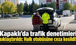 Kapaklı’da trafik denetimleri sıklaştırıldı: Halk otobüsüne ceza kesildi!