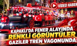 Kapaklı'da fener alayında renkli görüntüler