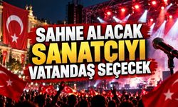 Sahne alacak sanatçıyı vatandaş seçecek