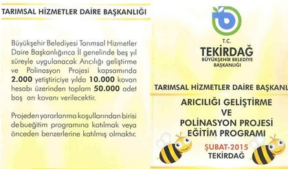 Büyükşehir 50.000 Adet Boş Arı Kovanı Verecek