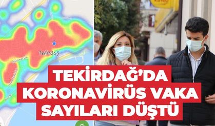 Tekirdağ’da vaka sayıları düştü