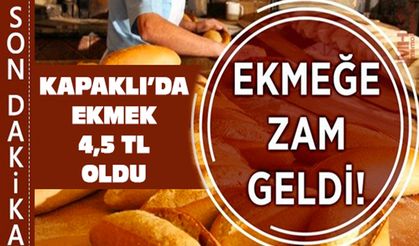 Kapaklı’da ekmek 4,5 TL oldu