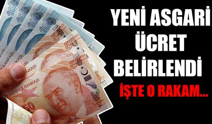Yeni asgari ücret belli oldu