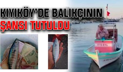 Kıyıköy’de balıkçının şansı tutuldu