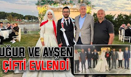 Uğur ve Ayşen çifti evlendi