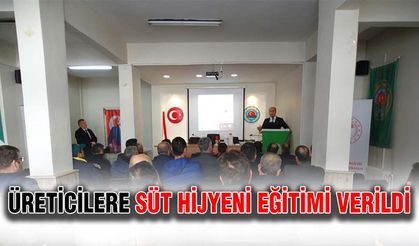 Üreticilere süt hijyeni eğitimi verildi
