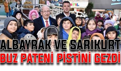 Albayrak ve Sarıkurt buz pateni pistini gezdi