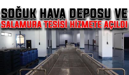 Soğuk Hava Deposu ve Salamura Tesisi hizmete açıldı