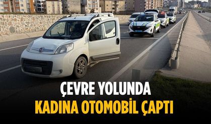 Çevre yolunda kadına otomobil çaptı