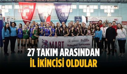 27 takım arasından il ikincisi oldular