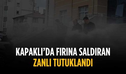 Kapaklı'da fırını kurşunlayan zanlı tutuklandı