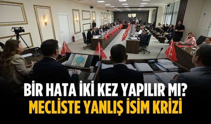 Bir hata iki kez yapılır mı? Mecliste yanlış isim krizi