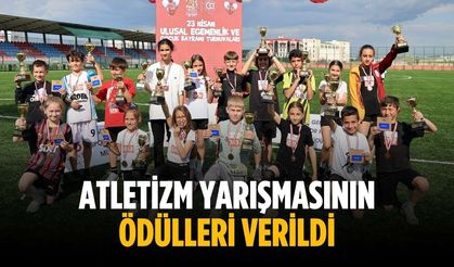 Atletizm yarışmasının ödülleri verildi
