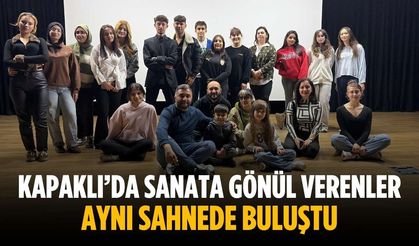Kapaklı’da sanata gönül verenler aynı sahnede buluştu