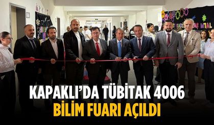 Kapaklı’da TÜBİTAK 4006 Bilim Fuarı açıldı