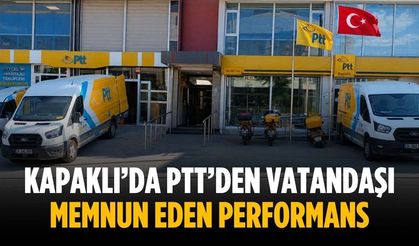 Kapaklı’da PTT’den vatandaşı memnun eden performans