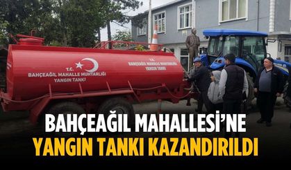 Bahçeağıl Mahallesi’ne yangın tankı kazandırıldı