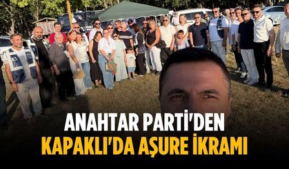 Anahtar Parti'den Kapaklı'da aşure ikramı