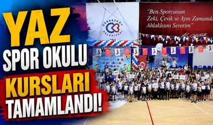 Yaz Spor Okulu kursları tamamlandı